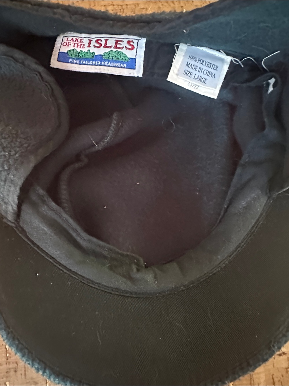 Hunter Green Lake of the Isles Cozy Fleece Hat - Men's Winter Cap size large